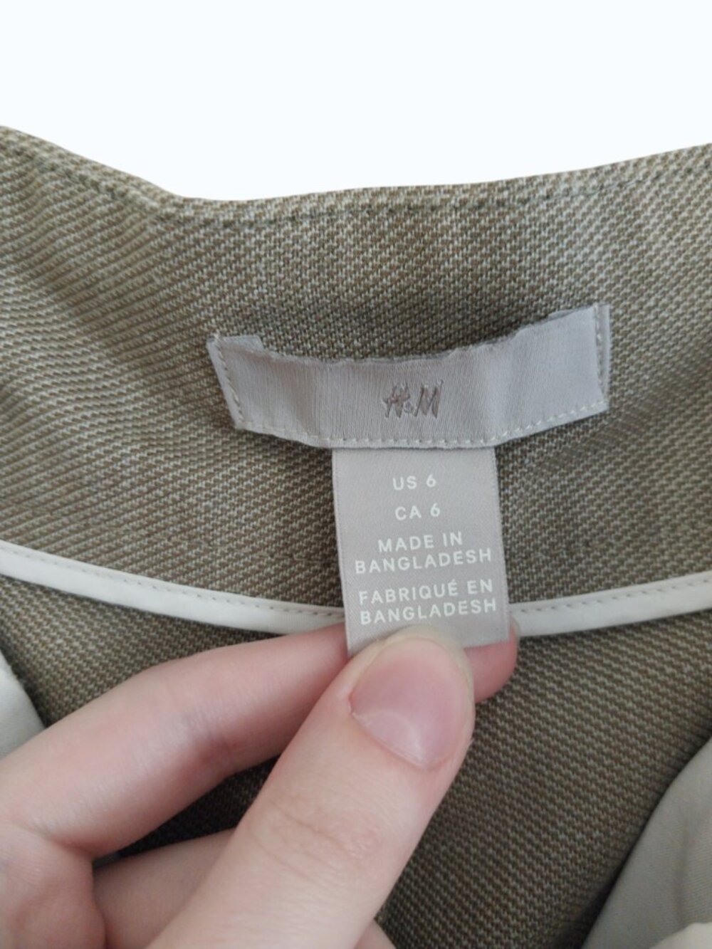 H&M Tailored High-Waist Women's Shorts Excellent Condition Tan Dressy Classy - Picture 4 of 8